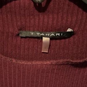 Wine Red Long Sleeve Dress